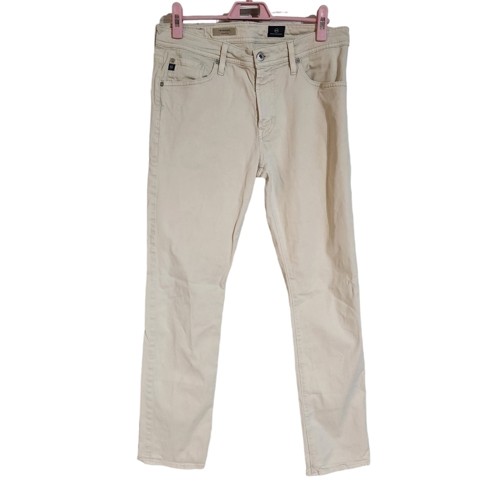 Ag Adriano Goldschmied Jeans Cream/Tan Size 32x32 The Graduate Tailored Leg
